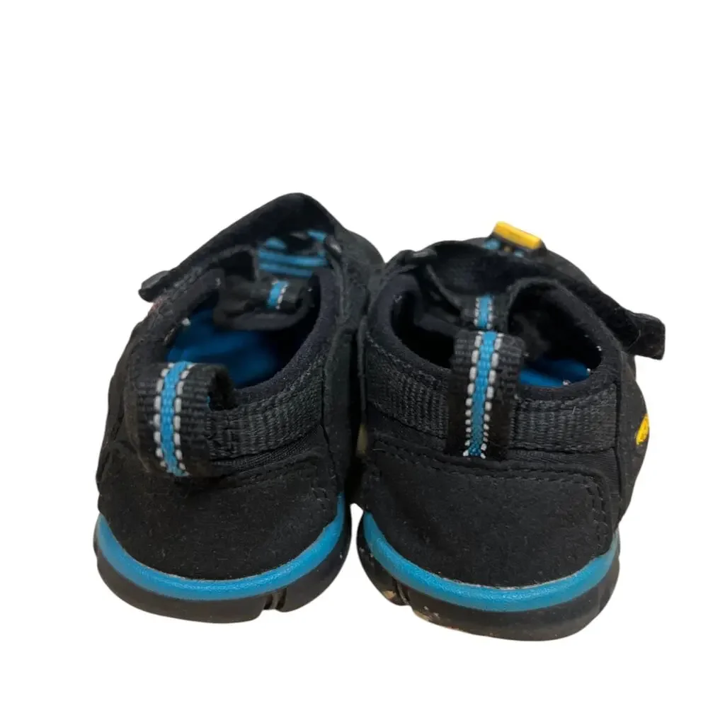 KEEN Kids Toddler Black Blue Closed Toe Hiking Water Sandals Shoes 9T